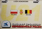 Pozvánka na přátelské utkání Polsko - Belgie U-21 (20.08.2000, Koszalin)