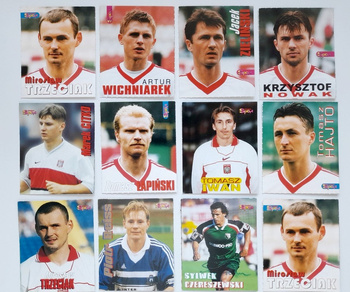 Fotbalisté polské reprezentace 1998-99 sada 12 karet (časopis Bravo Sport)