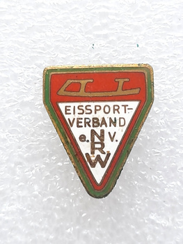 Odznak s erbem bruslařského svazu Severního Porýní-Vestfálska (smalt)