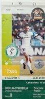 Dyskobolia Grodzisk Wielkopolski - Cracovia Idea Ekstraklasa (02.05.2005) vstupenka