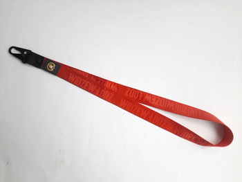 Šňůrka na klíče Widzew Lodz s kovovou karabinou (oficiální produkt)