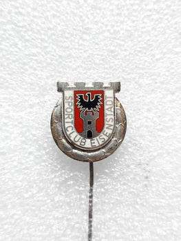 Odznak SC Eisenstadt se stříbrným věncem (smalt)