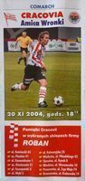 Cracovia - Amica Wronki Idea Ekstraklasa oficiální program (20.11.2004)