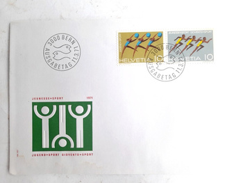 Sport mládeže 1971 FDC obálka (Švýcarsko)