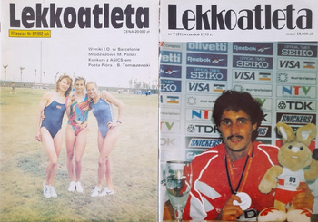 Měsíčník Lekkoatleta - září 1992 a 1993 (sada 2 čísel)