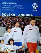 Oficiální program přátelského utkání Polsko - Andorra (02.06.2012)