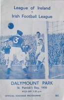 League of Ireland - oficiální program irské fotbalové ligy (17.03.1956)