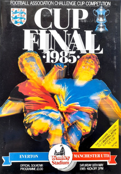 Everton FC - Manchester United, oficiální program finále FA Cupu (18.5.1985)