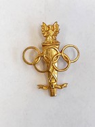 Polský olympijský výbor, pozlacený starý odznak