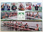 Pohlednice veslařského týmu Varšavské akademie tělesné kultury