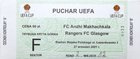 FC Anzhi Makhachkala - Rangers FC Vstupenka na Pohár UEFA (27.09.2001)