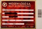 Widzew Lodz - Gryf Wejherowo II vstupenka na ligový zápas (18.08.2018)