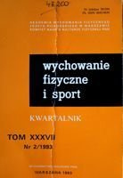 čtvrtletník "Tělesná výchova a sport" Ročník XXXVII č. 2/1993