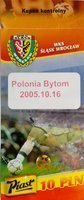 WKS Slask Wroclaw - Polonia Bytom II liga (16.10.2005) vstupenka