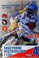 Program Polonia Bydgoszcz - GTZ Grudziadz speedway league (01.05.2008)