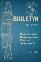 Bulletin Sdružení sběratelů sportovních suvenýrů "Agora" č. 2(9)/1989