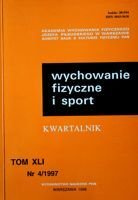 čtvrtletník "Tělesná výchova a sport" Ročník XLI č. 4/1997