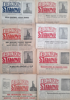 Týdeník Echo Stadionu 1945-1946 (soubor 8 čísel)