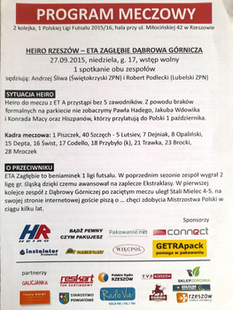 Lechia Tomaszów Mazowiecki - Pelikan Łowicz III liga (29.04.2018) oficiální program
