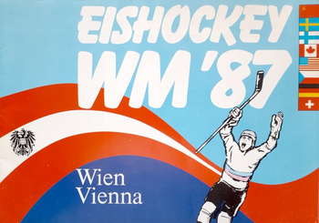 Oficiální program Mistrovství světa IIHF ve Vídni 1987