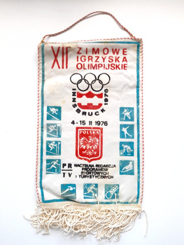 Prapor XII. zimních olympijských her Innsbruck 1976, velký (Polsko)