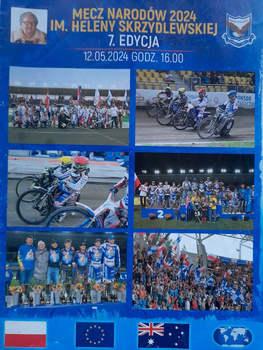 Speedway Match of Nations 2024 Heleny Skrzydlewské (12.5.2024) oficiální program