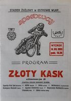 Oficiální program Golden Helmet Elimination D speedway (14.09.1993)