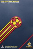 Skotsko - Litva, kvalifikace na mistrovství světa 2018 (08.10.2016) Oficiální program