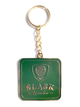 Přívěsek na klíče WKS Slask Wroclaw (oficiální výrobek, lak)