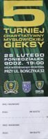5. charitativní turnaj fanklubu GKS Katowice v Myslowicích vstupenka