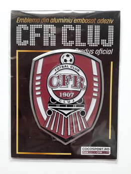 Znak CFR Cluj + autogram fotbalisty (oficiální produkt)