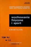 čtvrtletník "Tělesná výchova a sport" Ročník XLI č. 1-2/1997