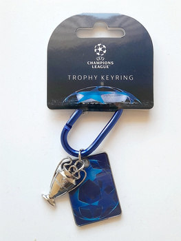 Přívěsek na klíče s logem a 2D trofejí UEFA Champions League (oficiální licencovaný produkt)
