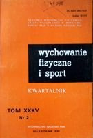 čtvrtletník "Tělesná výchova a sport" Ročník XXXV č. 2/1991