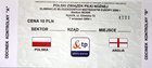Polsko - Anglie UEFA Euro U-21 qualyfing vstupenka (07.09.2004)