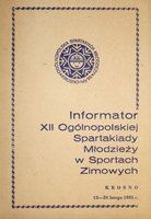 Průvodce 12. polskou národní spartakiádou mládeže v zimních sportech