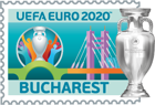 EURO 2020 město Bukurešť (oficiální licencovaný produkt) odznak Rumunsko