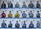 Sada 33 fotografií fotbalového týmu Karlsruher SC 2013-2014 (s originálními autogramy)
