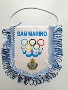 Prapor Národního olympijského výboru San Marina (oficiální produkt)