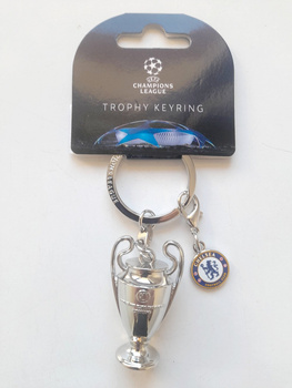 UEFA Champions League - Chelsea FC Champions of Europe 2012 & 2021 3D Trophy přívěšek na klíče (oficiální licencovaný produkt)