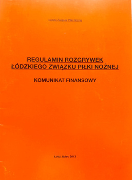 Soutěžní řád Okresního fotbalového svazu Lodž. Finanční výkaz