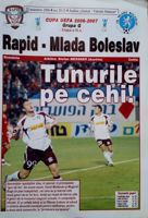 Oficiální program zápasu Rapid Bukurešť - FK Mladá Boleslav v Poháru UEFA (23.11.2006)