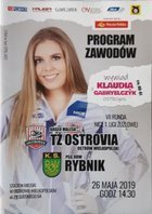 Ostrovia Ostrów Wielkopolski - ROW Rybnik Nice I speedway league oficiální program (26.05.2019)