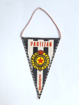 SD Partizan Bělehrad dvoustranný pennant