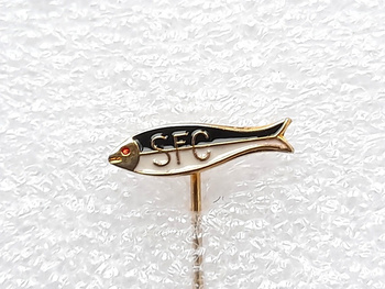 SE Palmeiras maskot Peixe odznak (Brazílie, lak)