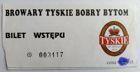 Browary Tyskie Bobry Bytom První polská basketbalová liga mužů old ticket