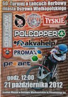 oficiální program 60. erbovního turnaje města Ostrów Wielkopolski (21.10.2012)