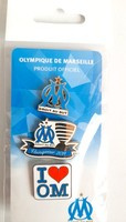 Sada 3 odznaků Olympique de Marseille (oficiální produkt)
