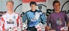 Sada 3 fotografií Bayer 04 Leverkusen 1992-1993 s originálními autogramy