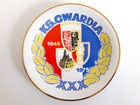 XXX. výročí KS Gwardia Wroclaw 1945-1975 dekorativní porcelánový talíř (porcelánka Wawel)